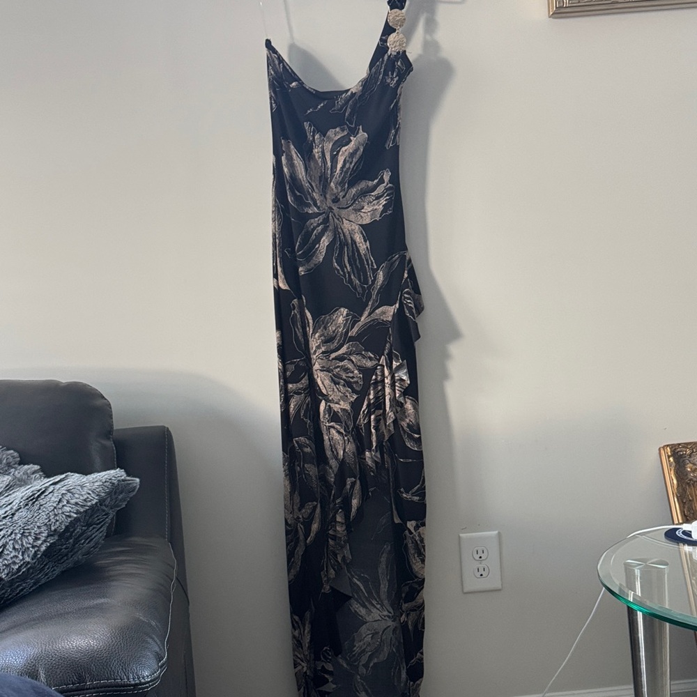 Windsor Black and Tan Floral Dress